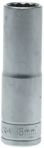 Vista 14 de Teng Tools Enchufe de cromo vanadio de 1 pulgada y 12 puntos SAE de 1/2 pulgada Herramienta mecánica Herramienta de mano - M120132-C