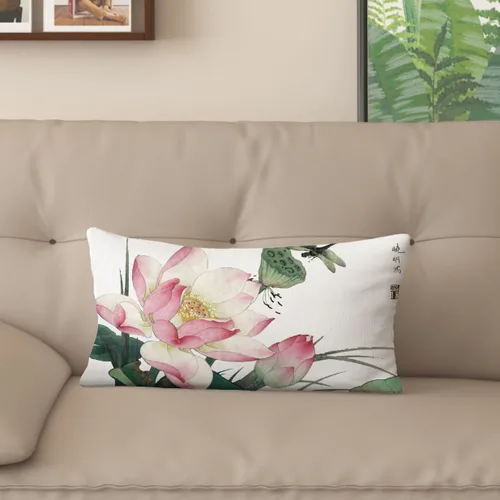 Vista 13 de Funda de almohada con estampado digital de loto zen chino, diseño de doble cara para sofá, sala de estar, decoración de dormitorio