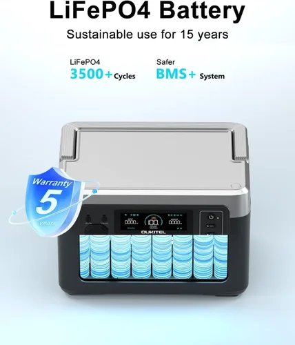 Vista 8 de Estación de energía portátil P1000 PLUS 1024Wh, generador solar de pico