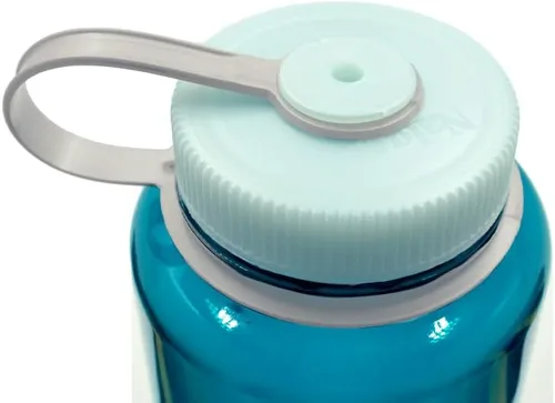 Vista 4 de Nalgene Sustain Tritan - Botellas de agua sin BPA fabricadas con 50% plástico reciclado, 48 onzas y 32 onzas, boca ancha
