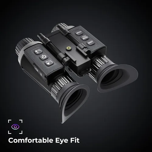 Vista 3 de GOYOJO 4K Gafas de visión nocturna montadas en la cabeza y prismáticos para adultos – NVG infrarrojos con enfoque manual y zoom digital 8X