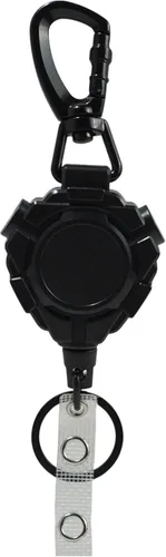 Vista 7 de Soporte de micrófono CB retráctil, resistente soporte de micrófono retráctil con cable de acero inoxidable de 32 pulgadas, cordón tejido y soporte
