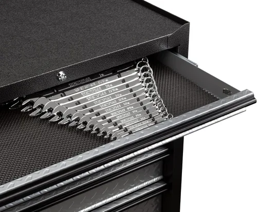 Vista 4 de TEKTON Organizador de llaves combinadas de 19 herramientas (negro) ORG29119 Fabricado en Estados Unidos