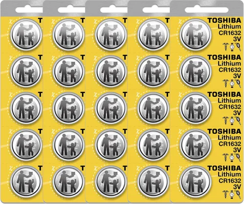 Vista 8 de Toshiba CR1632 - Paquete de ampolla resistente a los niños de celda de moneda de litio 3V (2 baterías)