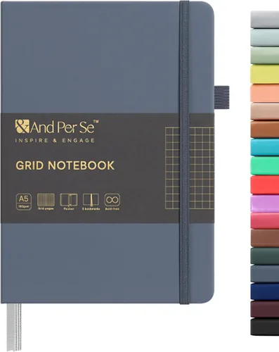 Vista 19 de ⩓ Per Se Cuaderno de Diario con Líneas (3 Paquetes), 160 Páginas Papel Grueso 100GSM, A5 Tapa Dura Cuadernos con Rayas Universitarias para Escribir