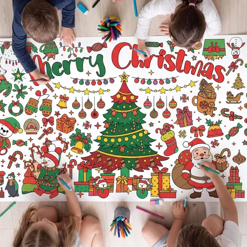 Vista 10 de NatNarr Mantel de dinosaurio para colorear, póster de papel de 30 x 72 pulgadas para niños