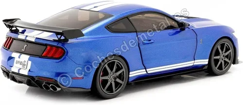 Vista 2 de solido S1805901 Ford Coche miniatura coleccionable, azul, escala 1:18
