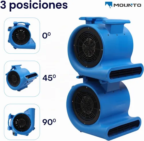 Vista 7 de Mounto 3 velocidades Air Mover 1HP 4000+ CFM Monster soplador de piso secadores de alfombras Secador de piso de limpieza