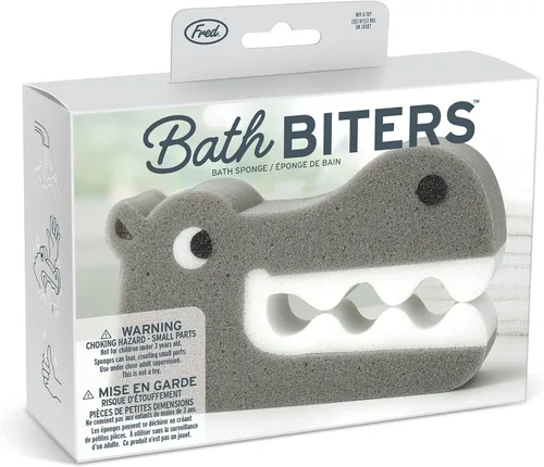 Vista 6 de Genuine Fred Mordedores de baño, esponja de baño para niños, hipopótamo
