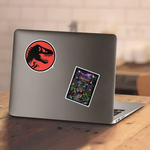 Vista 4 de Popfunk Classic Jurassic Park Welcome to The Park & Clever Girl - Sudadera con capucha y calcomanías
