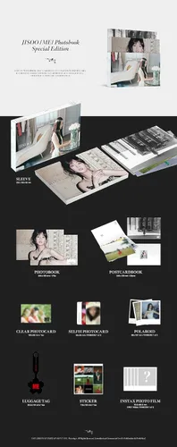 Vista 2 de BLACKPINK Jisoo ME PHOTOBOOK Edición Especial Funda+Photobook+Libro postal+Tarjeta fotográfica transparente+tarjeta fotográfica