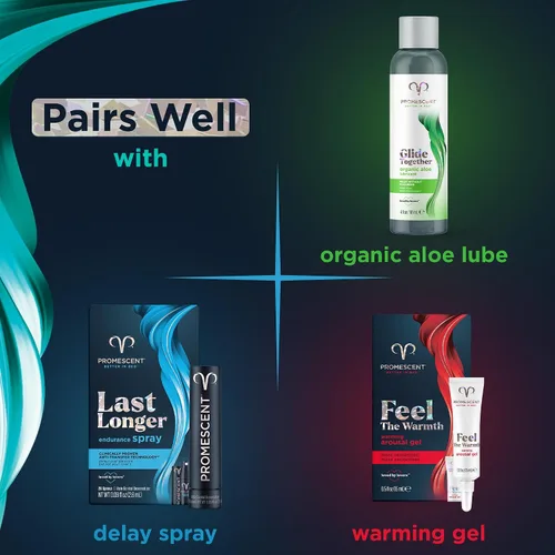 Vista 7 de Promescent Toallitas de limpieza después del sexo envueltas individualmente hechas con aloe vera, toallitas sexuales suaves de fórmula equilibrada
