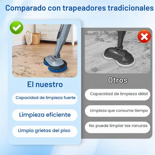 Vista 3 de 2 almohadillas de cepillo de repuesto para trapeador de vapor Shark y fregona