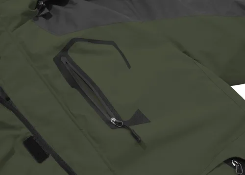Vista 5 de Spmor Chaqueta de esquí impermeable con capucha para hombre, abrigo de snowboard para invierno, resistente al viento, para la nieve