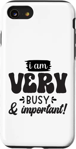 Vista 18 de Very Busy & Important Retro Groovy Text Design Case for iPhone 17