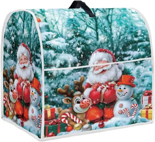 Vista 33 de Funda para batidora de Navidad para Kitchen Aid de 4.5 a 5 cuartos de galón, cubiertas antipolvo para electrodomésticos pequeños de hombre de Un