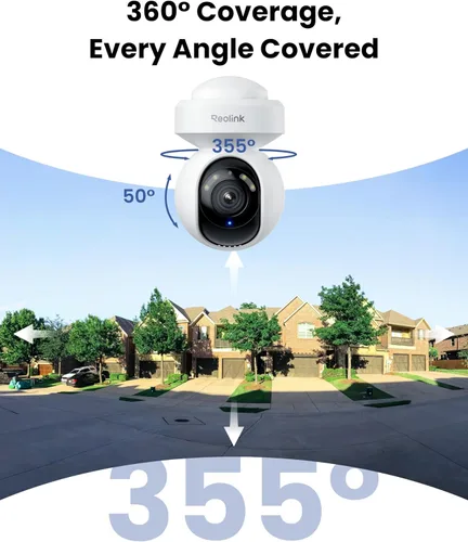 Vista 3 de Cámara de seguridad REOLINK 4K para exteriores con WiFi y enchufe, cámara PTZ para seguridad del hogar, nueva tecnología Wi-Fi 6, seguimiento