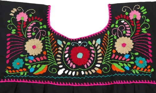 Vista 5 de Artesanias FR Leos Mexican Imports Mexican Puebla Blusa