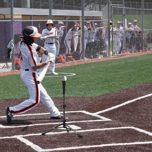 Vista 2 de Baseball Tee Batting Tee Softball Tee Portable Travel Hitting Tee,Easy Adjustable Height,Stable Tripod Stand