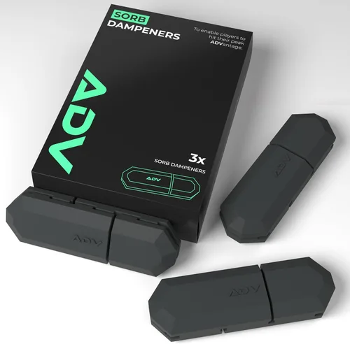 Vista 10 de ADV Tennis Amortiguador con tacto personalizado, paquete de 3, amortiguador de raqueta para reducir la vibración, aliviar los síntomas de lesiones
