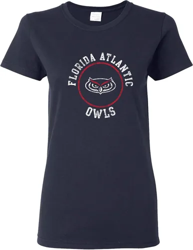 Vista 22 de NCAA - Camiseta para mujer, diseño de círculo envejecido, color del equipo, universidad