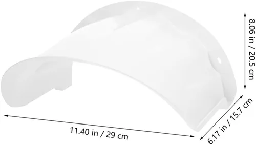 Vista 6 de UKCOCO Funda universal para cámara de exteriores, 2 unidades, protección de lluvia y sol, para domo de puerta al aire libre, S340, parpadeo (blanco)
