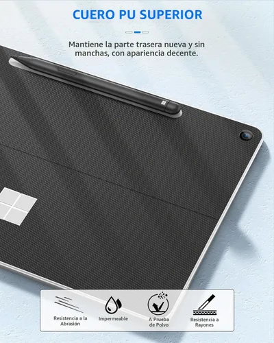 Vista 3 de Moko Calcomanía para tableta para Microsoft Surface Pro 12 2025, color Negro