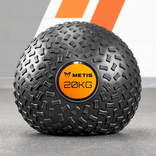Vista 10 de METIS Pelotas de fitness [7lbs-66lbs] Construye fuerza y mejora el fitness con pelotas de golpe resistentes a rebotes, disponibles individualmente