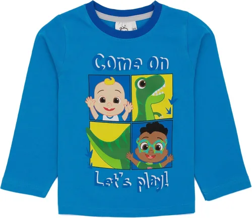 Vista 3 de Cocomelon Pijamas para niños Camiseta musical de manga larga para niños con pantalones pijamas Regalo de ropa de descanso para él