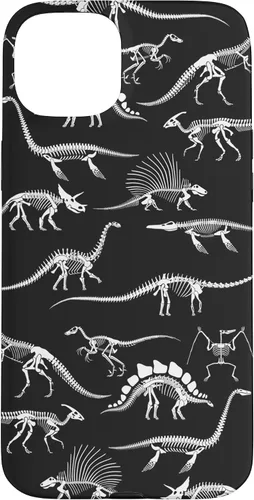 Vista 9 de Funda para iPhone 17 con diseño de huesos de dinosaurio fosilizado con animales prehistóricos