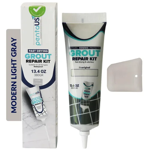 Vista 19 de PentaUSA Kit de reparación de lechada para azulejos, lechada lijada acrílica premezclada, relleno de lechada resistente al agua para baño, ducha