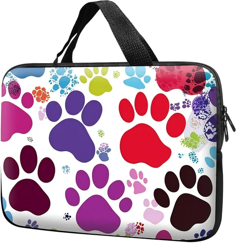Vista 31 de Funda para laptop con asa de 10 pulgadas, impermeable, diseño de lentes de sol de alpaca, funda para computadora compatible con MacBook Air, Pro
