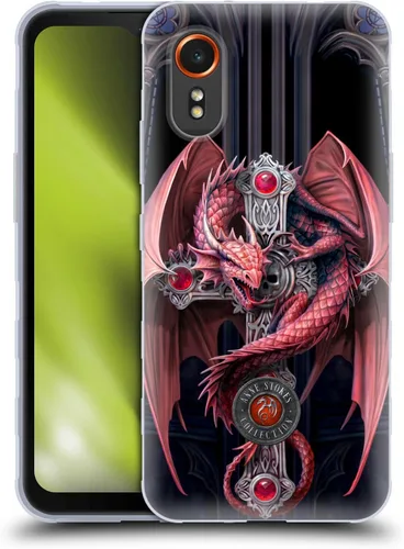 Vista 8 de Head Case Designs Funda de gel suave con licencia oficial de Anne Stokes Dagger Dragons compatible con Samsung Galaxy Xcover7 5G