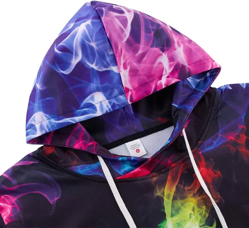 Vista 6 de Loveternal Sudaderas con capucha con forro polar para hombre y mujer