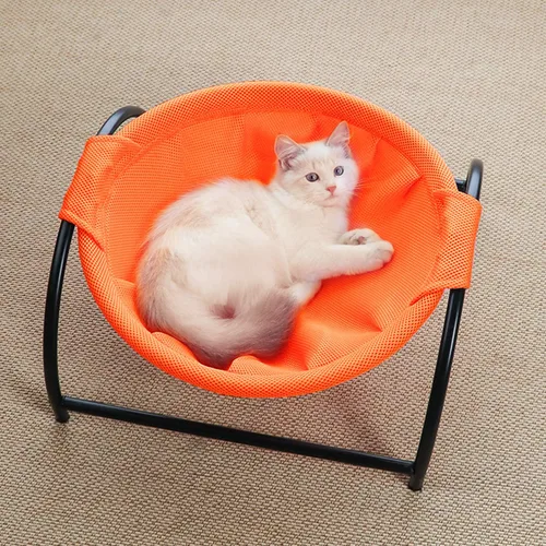 Vista 9 de MW Hamaca para gatos de pie independiente para gatos pequeños y grandes, lavable (azul)