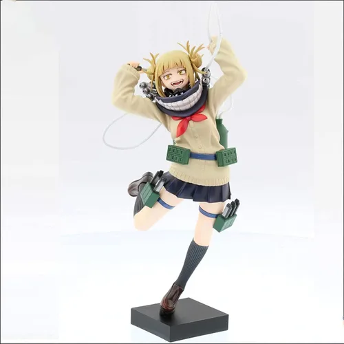 Vista 2 de Figura MHA Himiko Toga, figura MHA de personajes de dibujos animados de anime, estatua coleccionable, figura de modelo, estatua de PVC