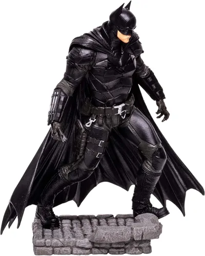 Vista 3 de McFarlane Multiverse The Batman de la película de Batman - Figura de lujo de 12 pulgadas, multicolor (el estilo de la figura puede variar)