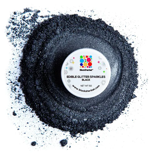 Vista 21 de Blacksherbet Purpurina comestible de albaricoque para bebidas, 0.18 oz, certificado KOSHER, purpurina y polvo para pasteles, fresas, magdalenas