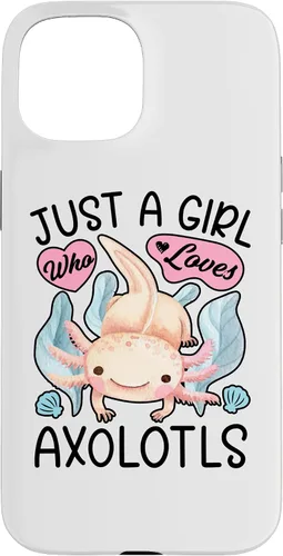 Vista 6 de Just A Girl Who Loves Axolotls Axolotl Lovers Funny Kawaii Case for iPhone 16
