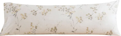 Vista 34 de ECOCOTT Juego de 2 fundas de almohada florales de tamaño estándar, 100% algodón lavado con cierre de sobre, fundas de almohada estampadas de flores