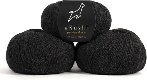Vista 67 de 100% Hilo de Alpaca Baby para Tejer y Ganchillo - 1 Cono de Hilo Premium DK - Ligero, Hipoalergénico y Térmico Hecho en Perú - Ideal para Proyectos