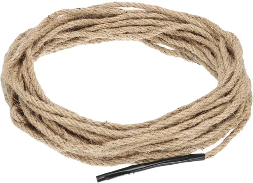 Vista 11 de PATIKIL Cuerda de yute trenzada de 1-1/2 pulgadas x 50 pies, cuerda de yute gruesa natural, cuerda de arpillera para muelles, barandillas