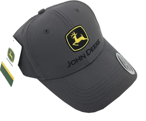 Vista 2 de John Deere Gorra china de construcción LP69060, Gris