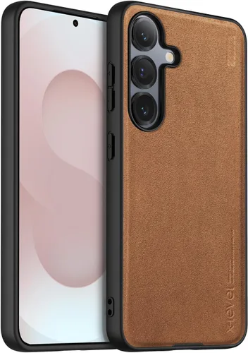 Vista 88 de X-level Funda para Samsung Galaxy Z Flip 6, delgada funda delgada de piel sintética para teléfono, TPU suave, a prueba de golpes, protección Negro