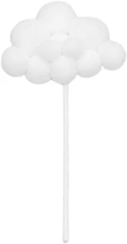 Vista 5 de Amosfun 5 piezas de decoración de pastel de dibujos animados 3D de nube, decoración de tartas de fiesta, día de San Valentín, boda, compromiso