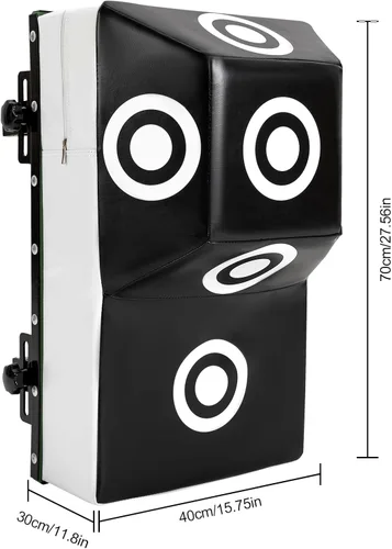 Vista 3 de Bolsa pesada de boxeo con corte superior para montaje en pared, boxeo cuadrado, entrenamiento de artes marciales mixtas, blanco de pared