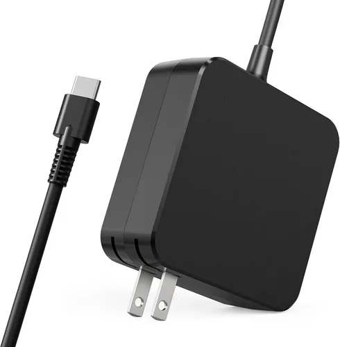 Vista 10 de Cargador universal USB-C para laptop de 100 W compatible con Lenovo, Acer, HP, Dell, MacBook, ASUS, Samsung, Google y más computadoras tipo C