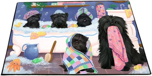 Vista 8 de Doggie of the Day Affenpinscher Dogs Floor Mat - 4th of July Independence Day - Best Dog Doormat - Protector Decor - Unique Portrait Art - Premium