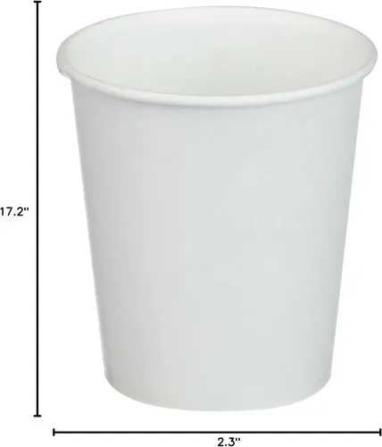 Vista 4 de Vasos de agua de papel blanco, 3 onzas., 100/paquete