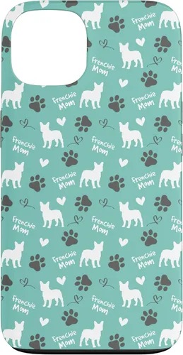 Vista 7 de Frenchie Mom French Bulldog Mom Blue Women Case for iPhone 17